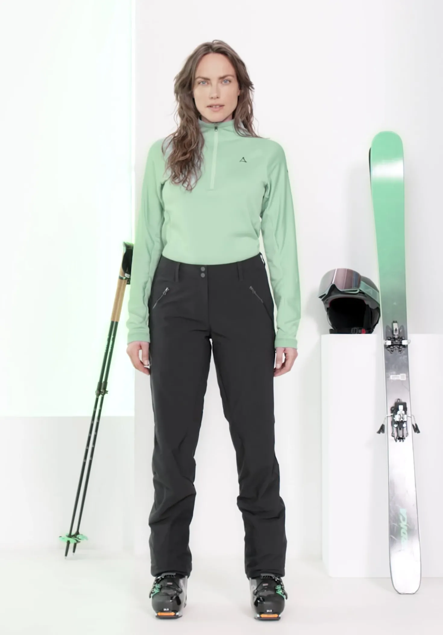 Atmungsaktive Skitouren Softshell Hose