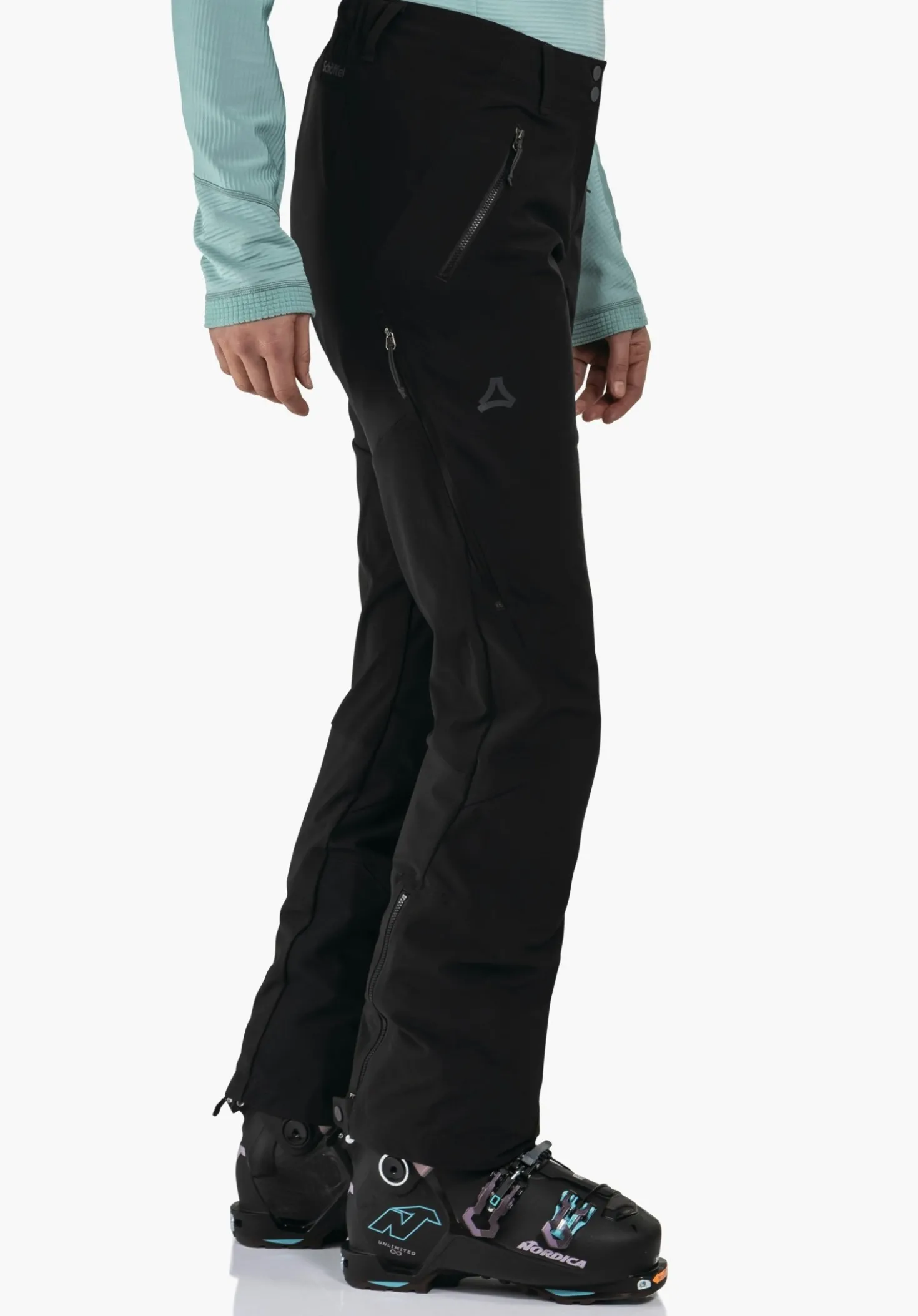Atmungsaktive Skitouren Softshell Hose