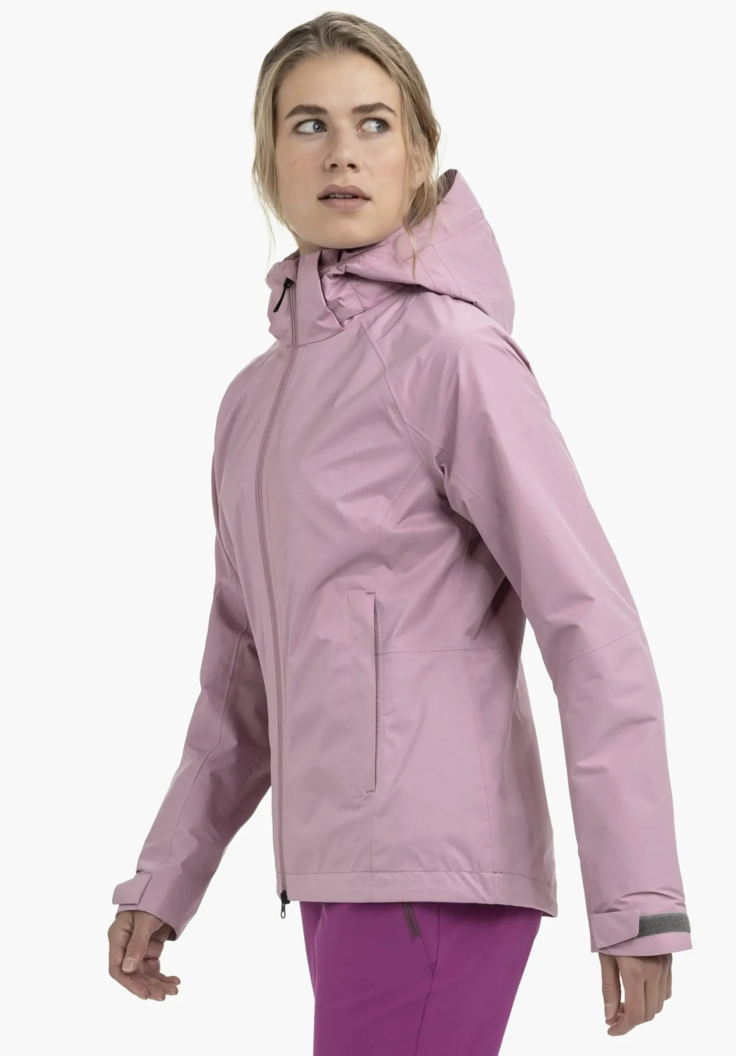 Bequeme Regenjacke mit Pack-Away Tasche