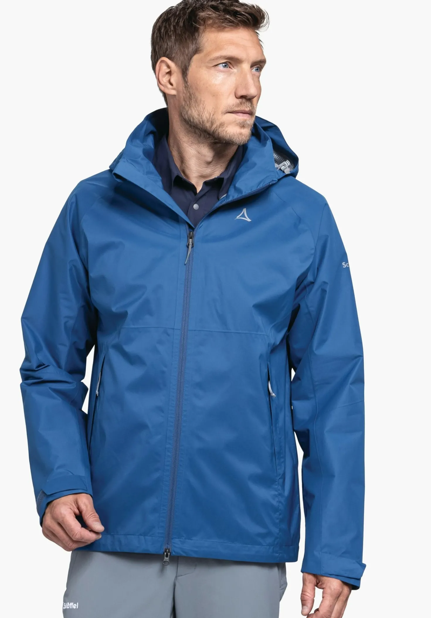 Bequeme Regenjacke mit Pack-Away Tasche