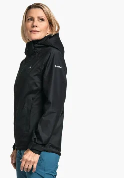 Bequeme Regenjacke mit Pack-Away Tasche