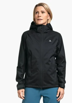 Bequeme Regenjacke mit Pack-Away Tasche