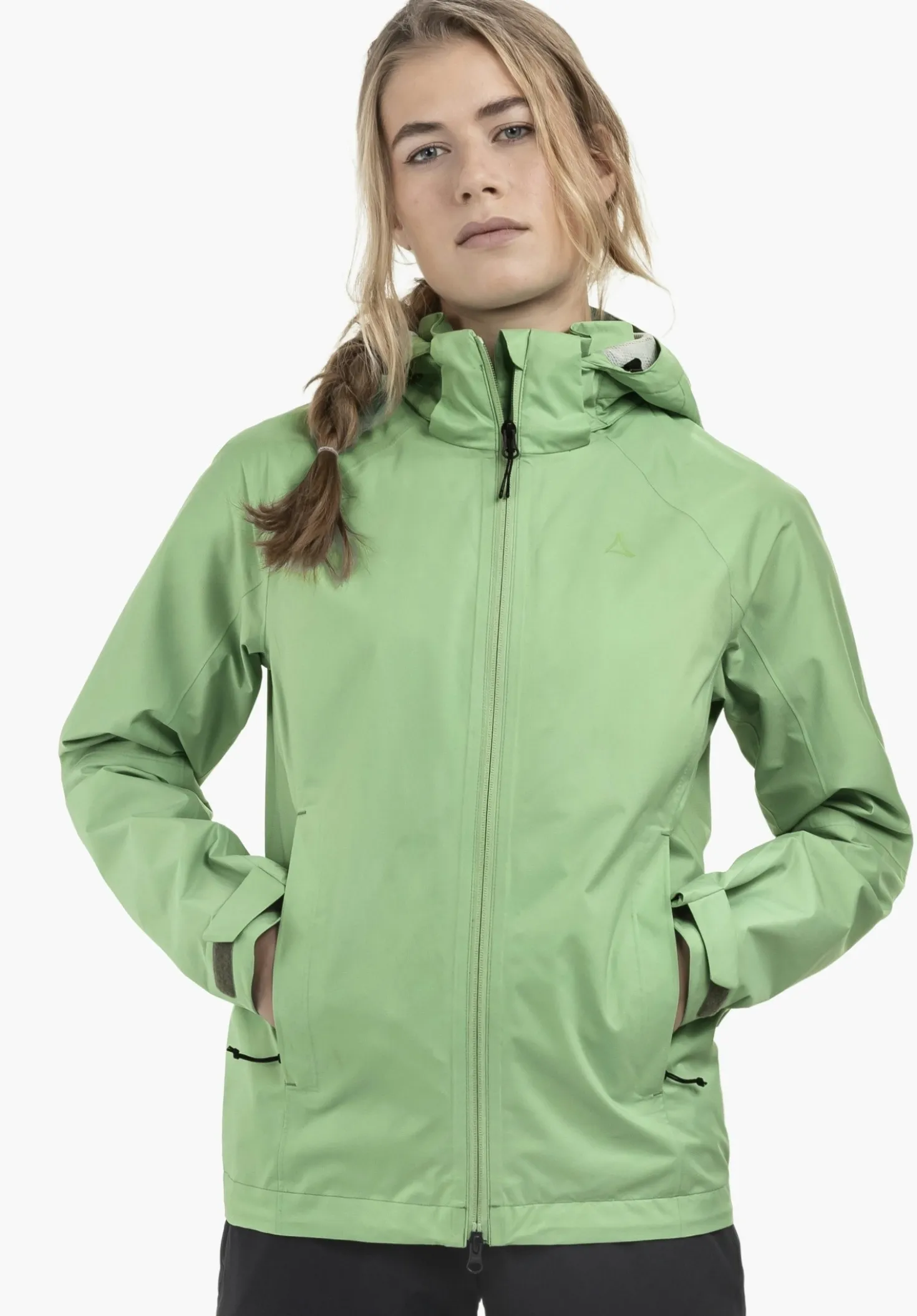 Bequeme Regenjacke mit Pack-Away Tasche