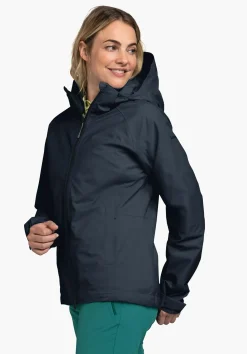 Bequeme Regenjacke mit Pack-Away Tasche