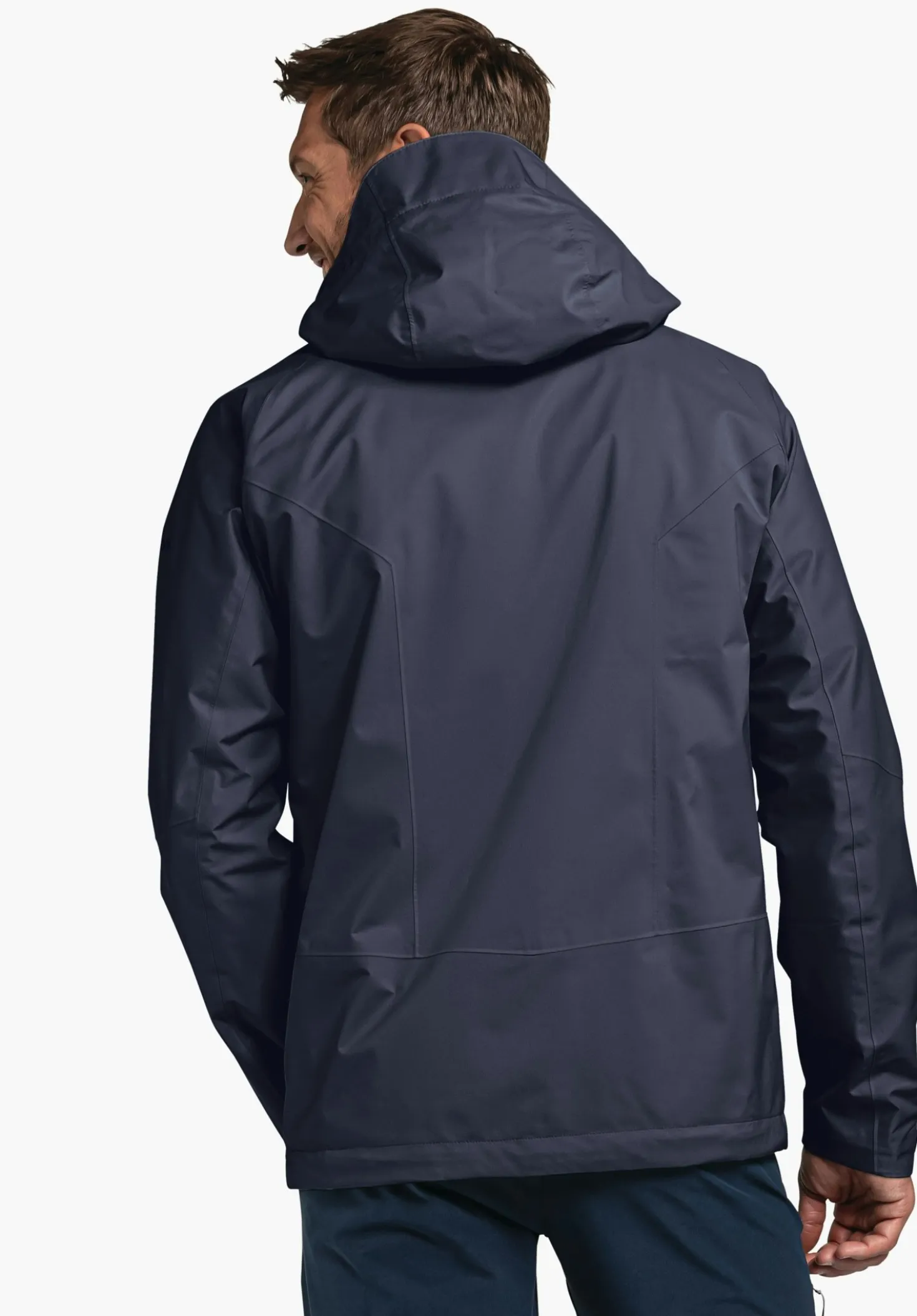 Bequeme Regenjacke mit Pack-Away Tasche