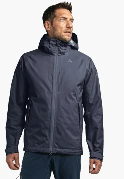 Bequeme Regenjacke mit Pack-Away Tasche