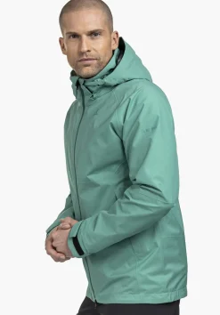 Bequeme Regenjacke mit Pack-Away Tasche