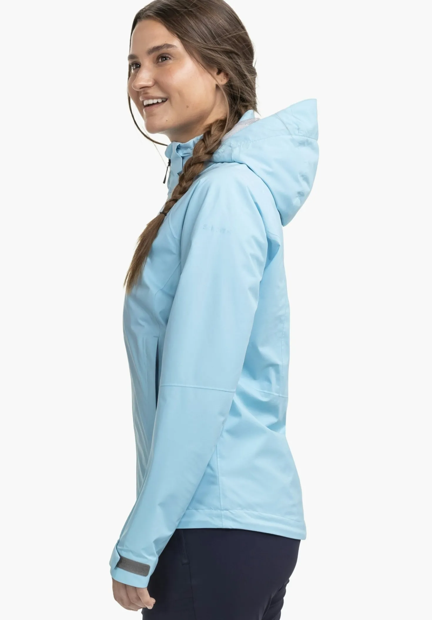 Bequeme Regenjacke mit Pack-Away Tasche
