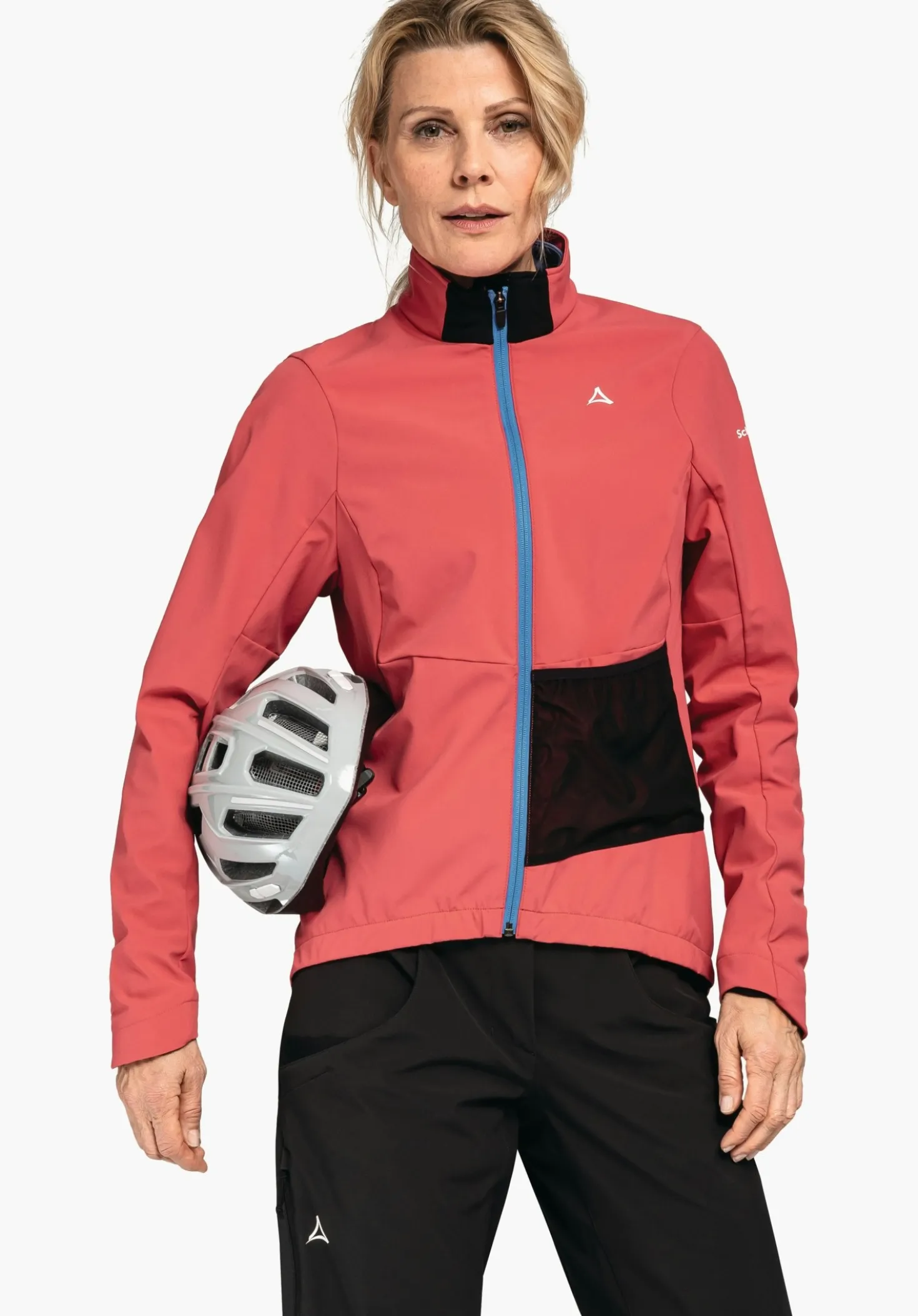 Bike Softshell Jacke mit Materialmix