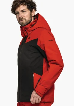 Colour Block Skijacke mit Ventilation