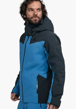 Colour Block Skijacke mit Ventilation