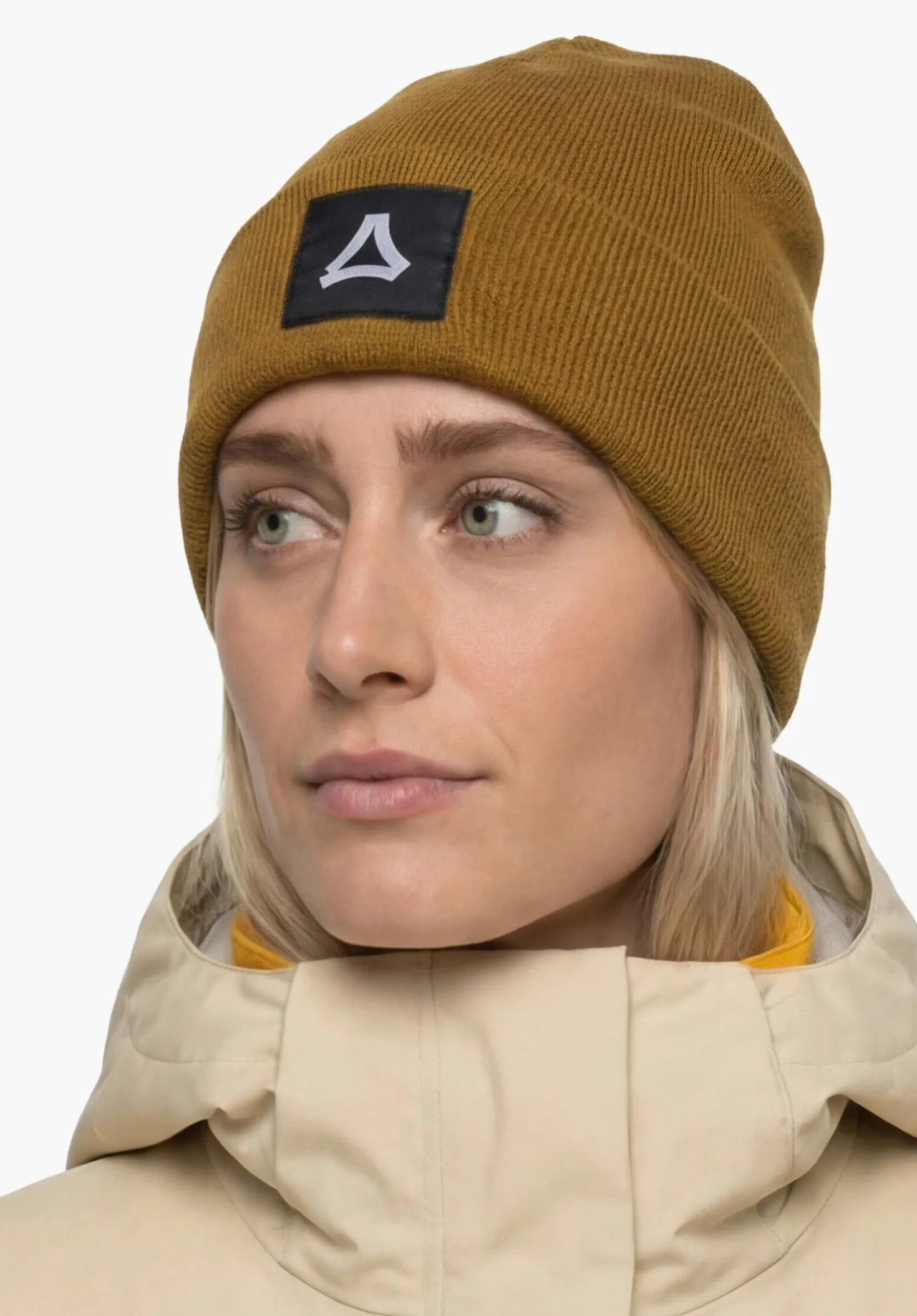 Feinstrick Beanie mit Umschlag