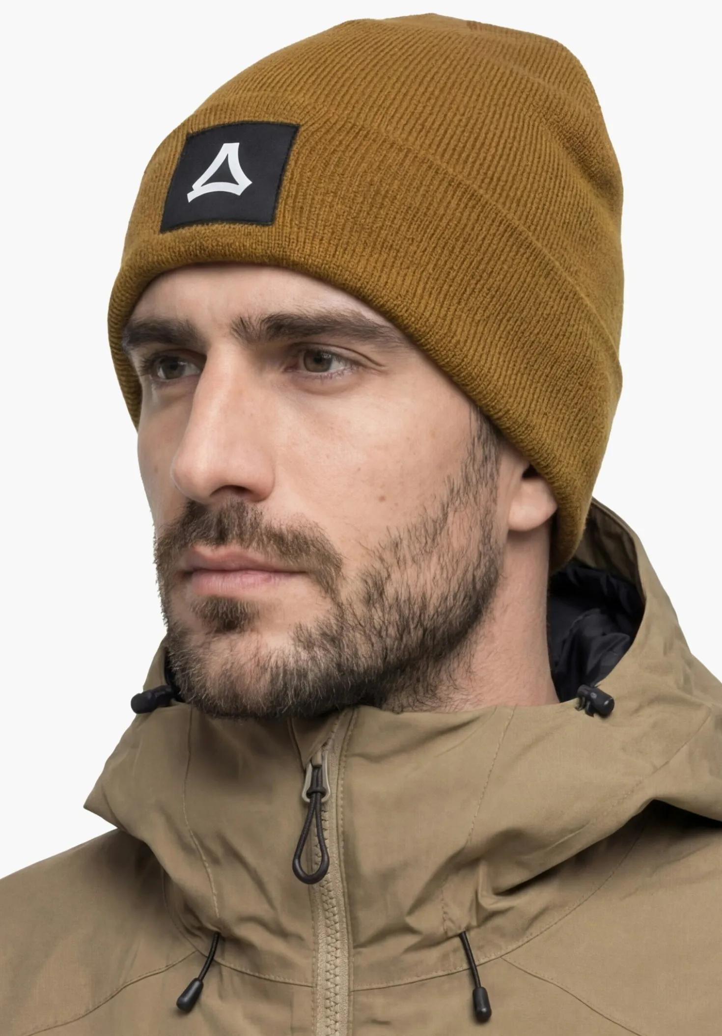 Feinstrick Beanie mit Umschlag
