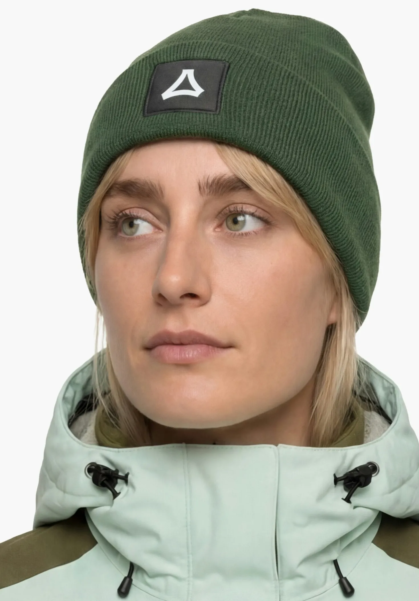Feinstrick Beanie mit Umschlag
