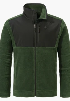 Fleece Jacke mit Materialmix