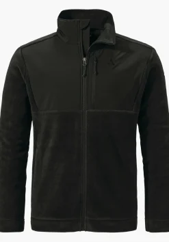 Fleece Jacke mit Materialmix