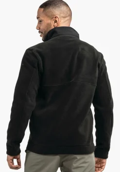 Fleece Jacke mit Materialmix