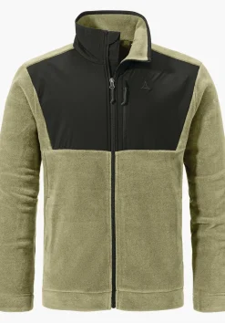 Fleece Jacke mit Materialmix