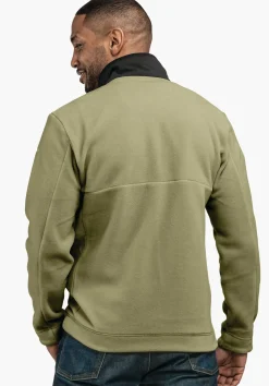 Fleece Jacke mit Materialmix