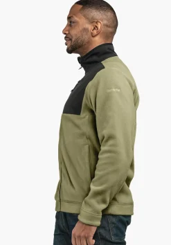 Fleece Jacke mit Materialmix