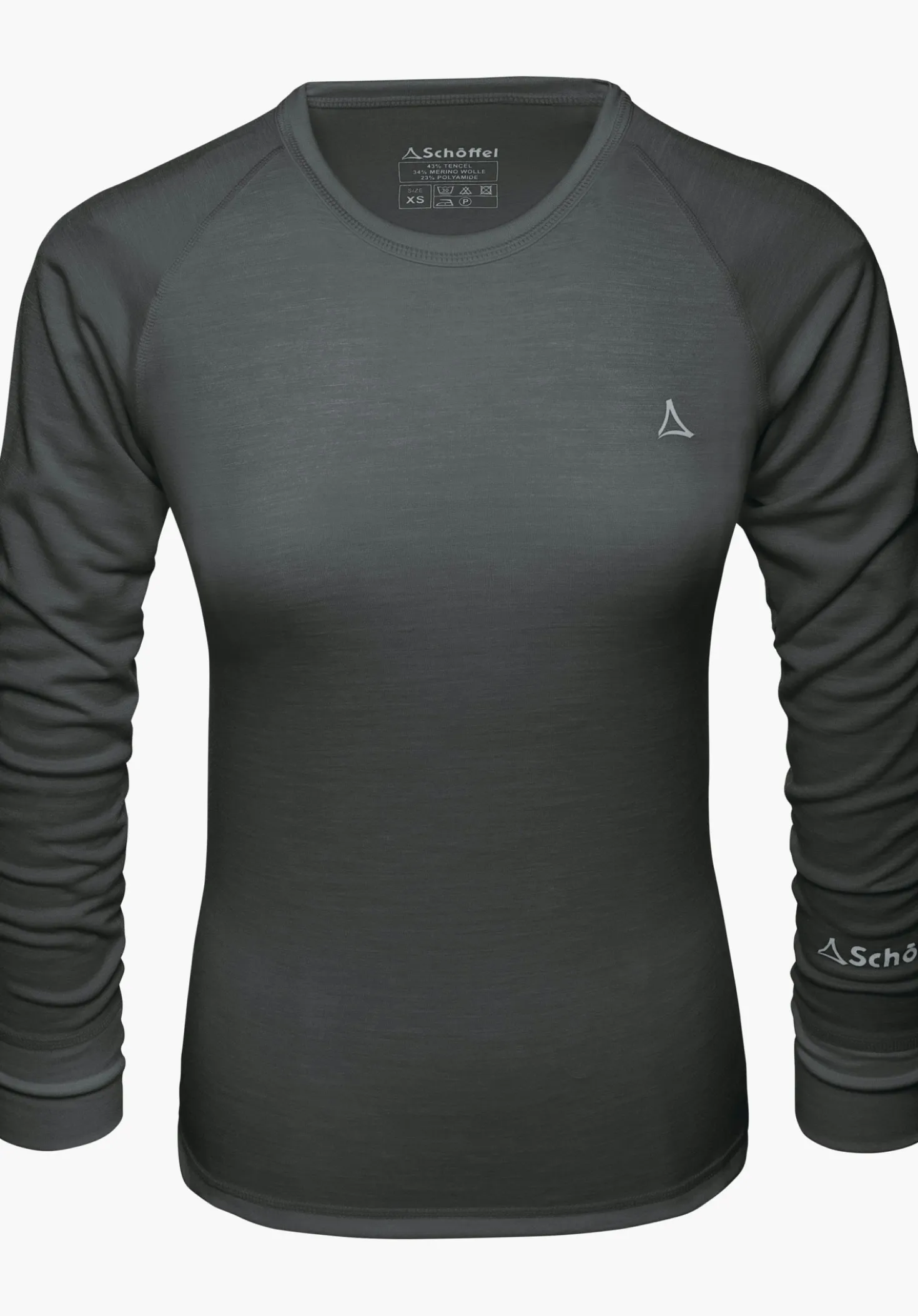 Funktionales Longsleeve mit Merinowolle