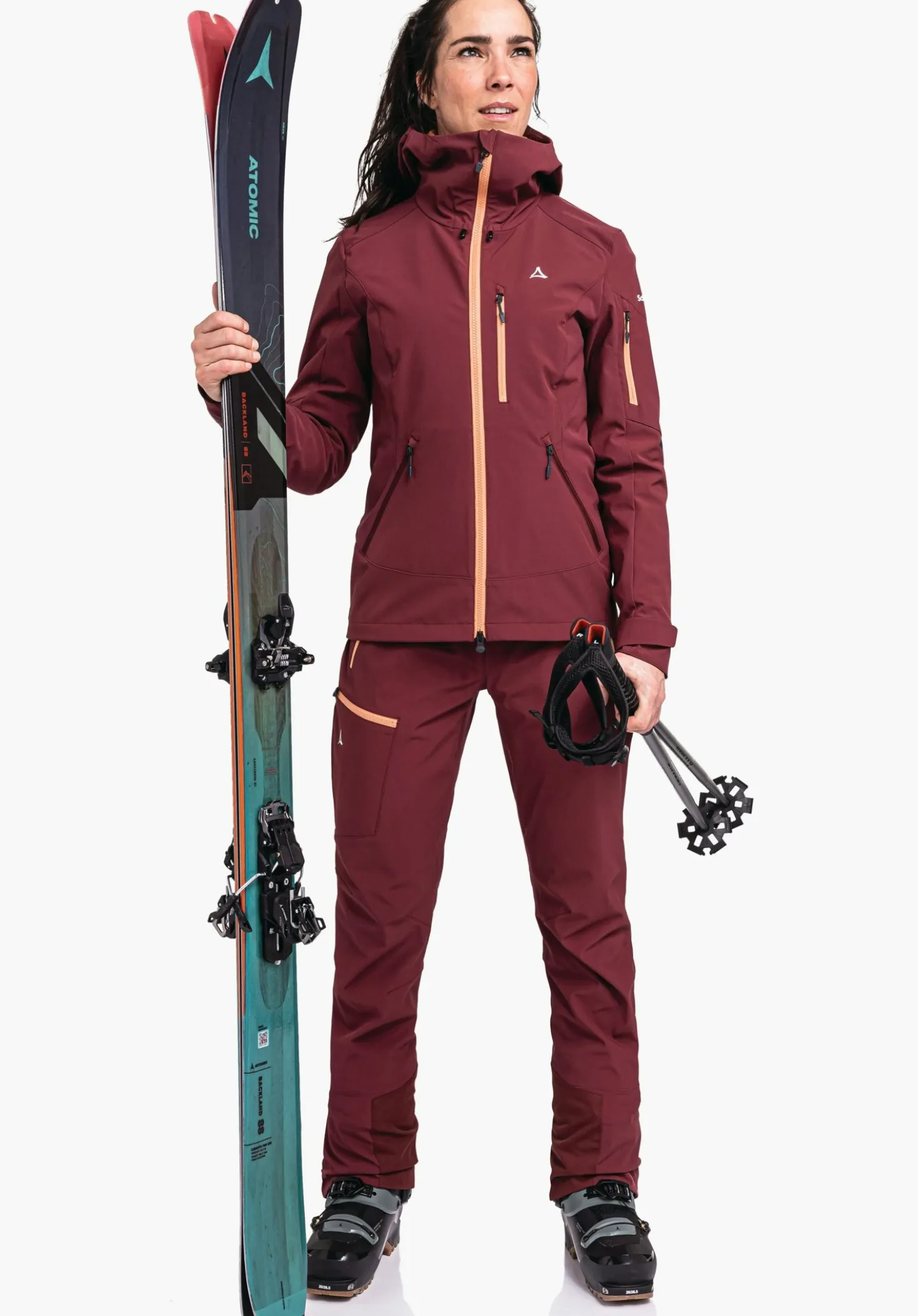 Funktionale Softshelljacke für Skitouren