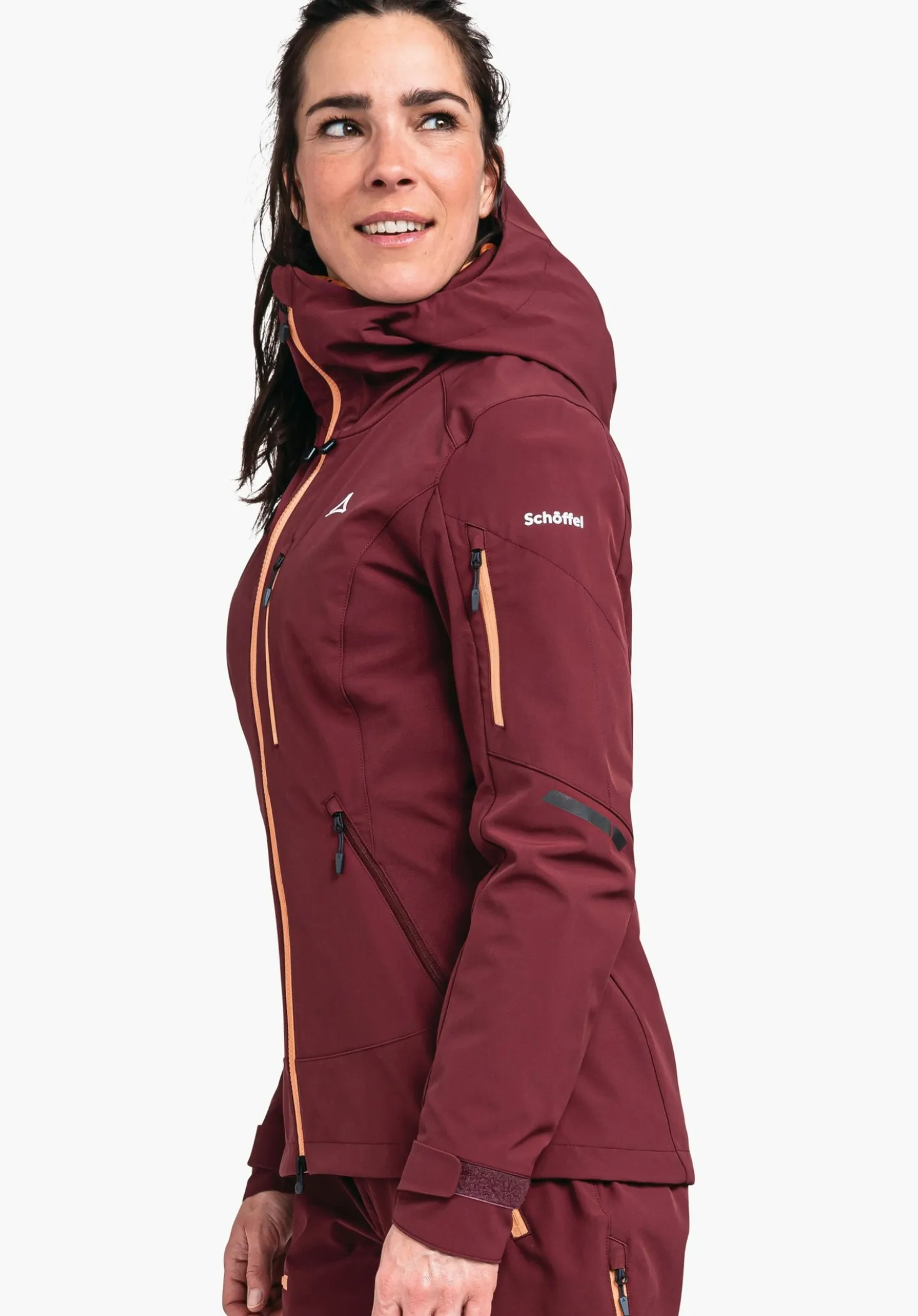 Funktionale Softshelljacke für Skitouren