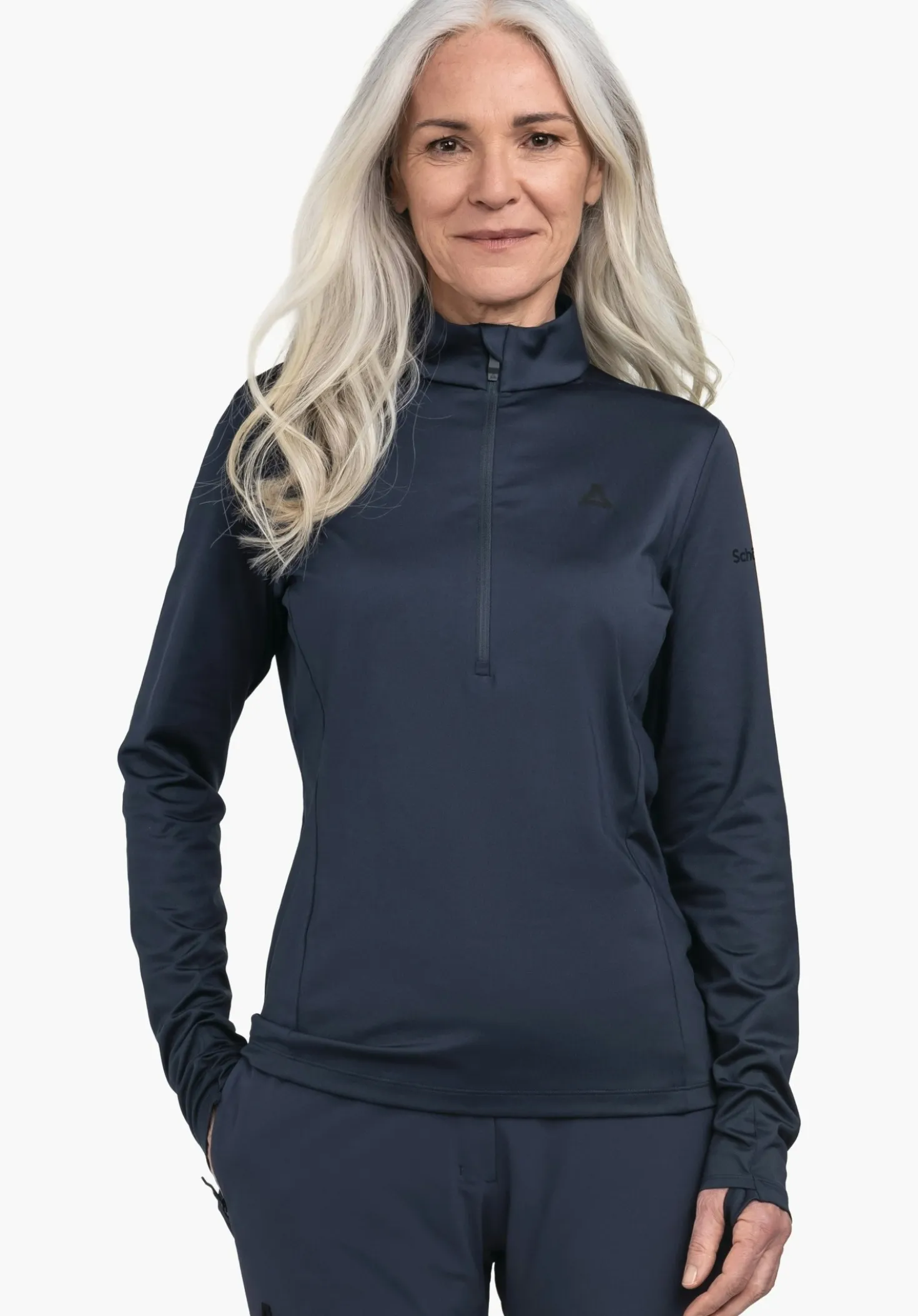 Half-Zip Longsleeve mit raffinierten Details