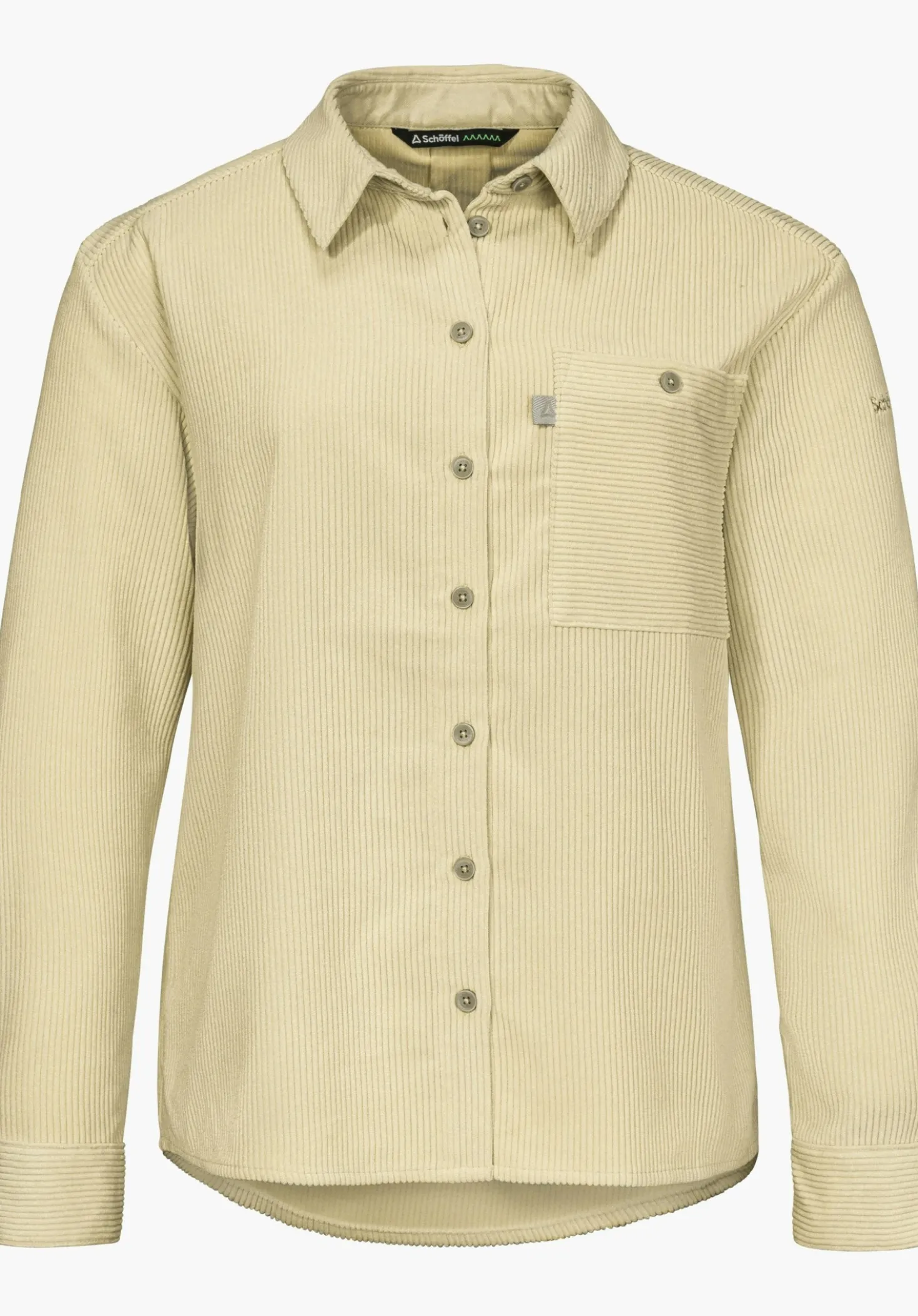 Kordbluse mit Overshirt-Charakter