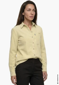 Kordbluse mit Overshirt-Charakter