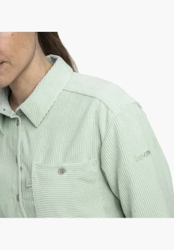 Kordbluse mit Overshirt-Charakter