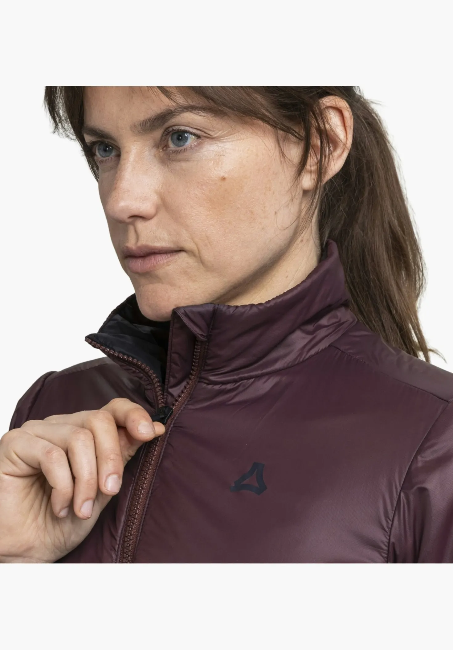 Leichte Hybridjacke mit winddichten Zonen