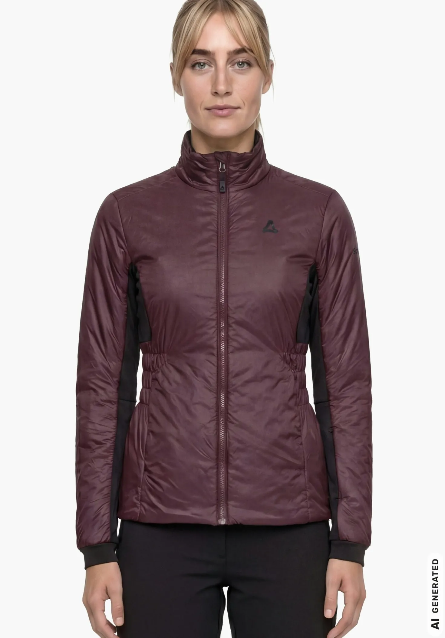 Leichte Hybridjacke mit winddichten Zonen
