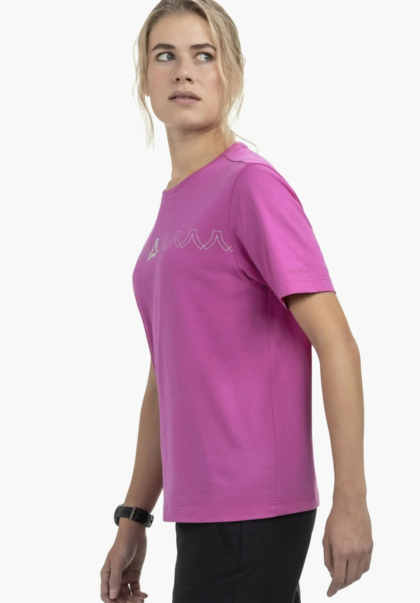 Leichtes T Shirt aus recyceltem Material
