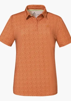 Luftiges Polo mit Allover-Print