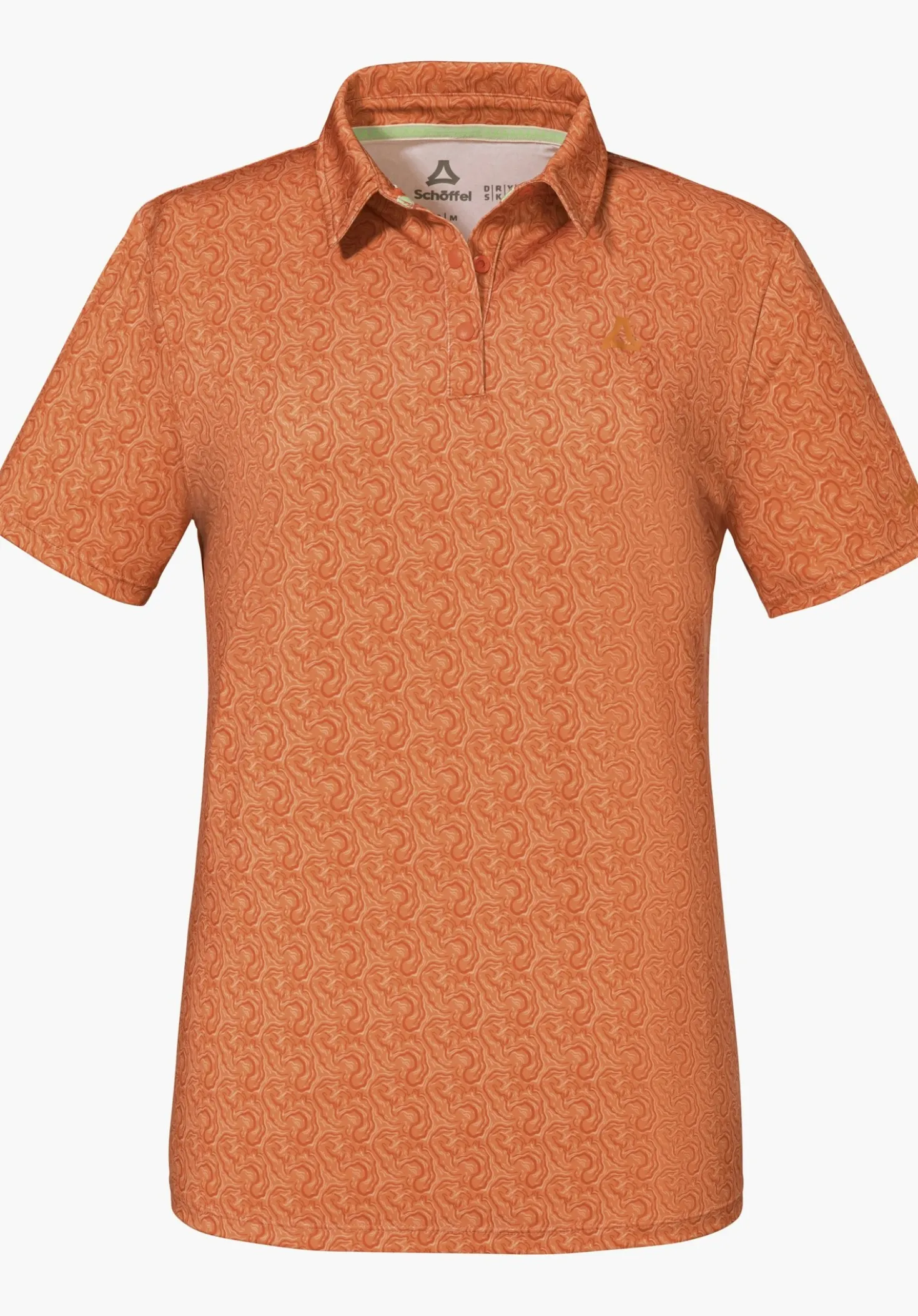 Luftiges Polo mit Allover-Print