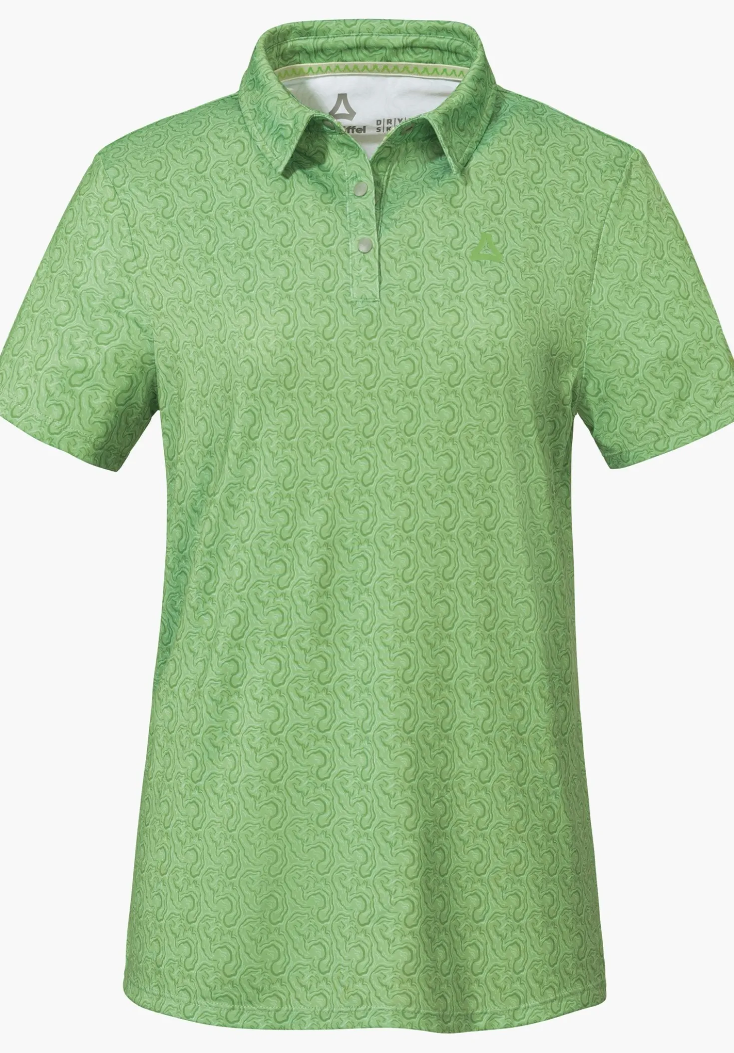 Luftiges Polo mit Allover-Print