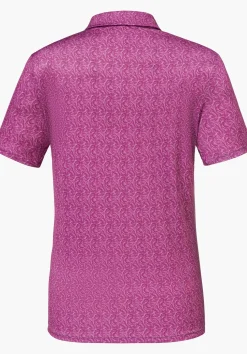 Luftiges Polo mit Allover-Print