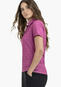 Luftiges Polo mit Allover-Print