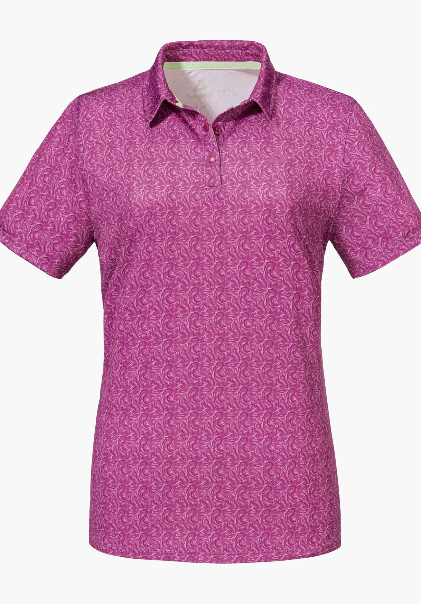 Luftiges Polo mit Allover-Print