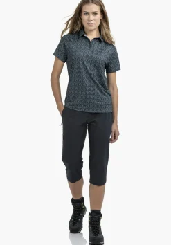 Luftiges Polo mit Allover-Print