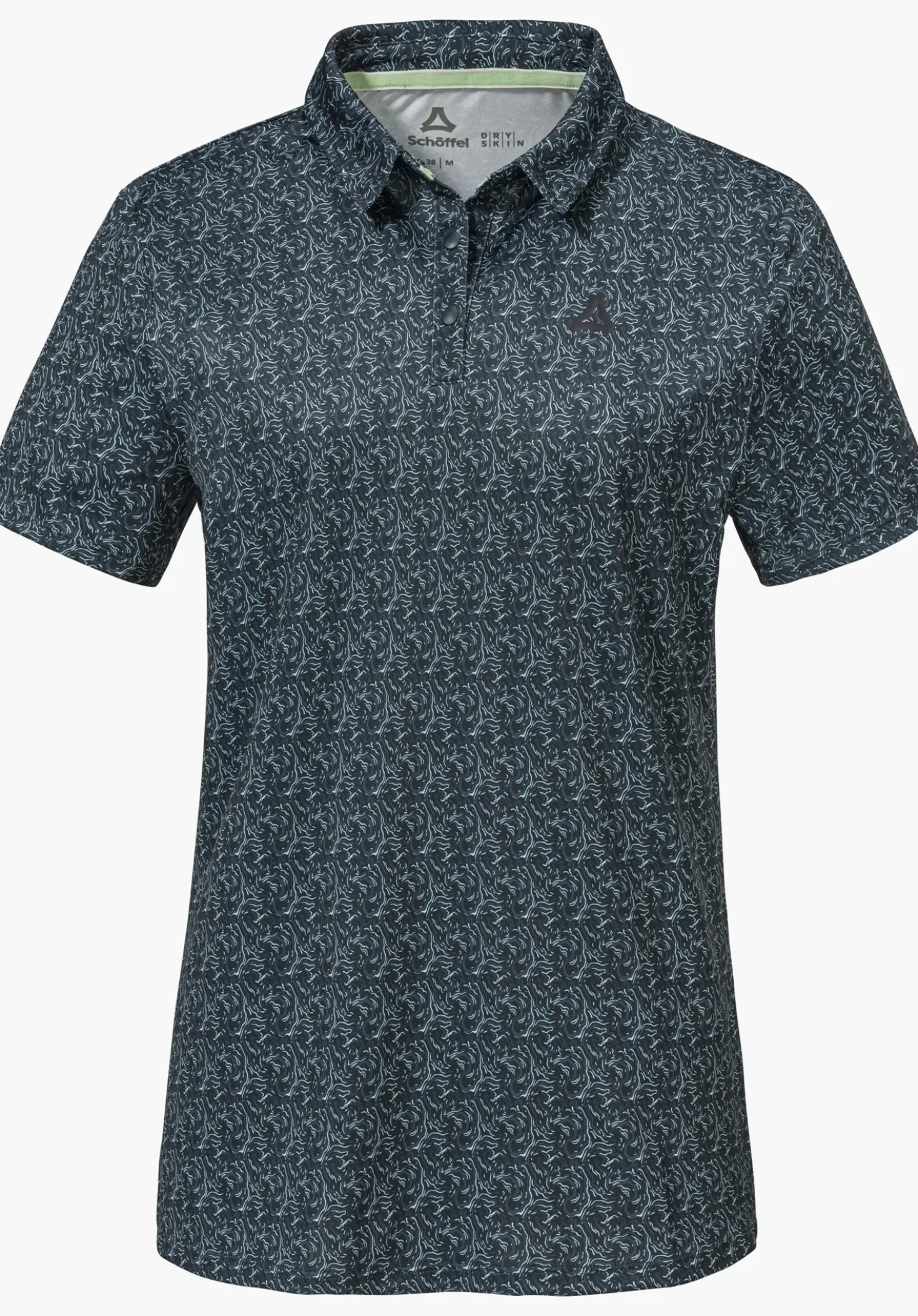 Luftiges Polo mit Allover-Print