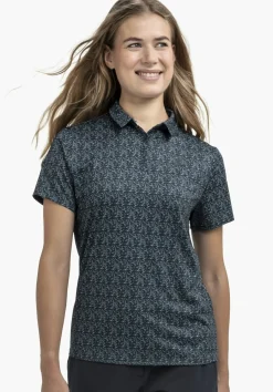 Luftiges Polo mit Allover-Print