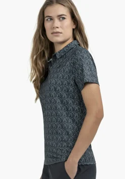 Luftiges Polo mit Allover-Print