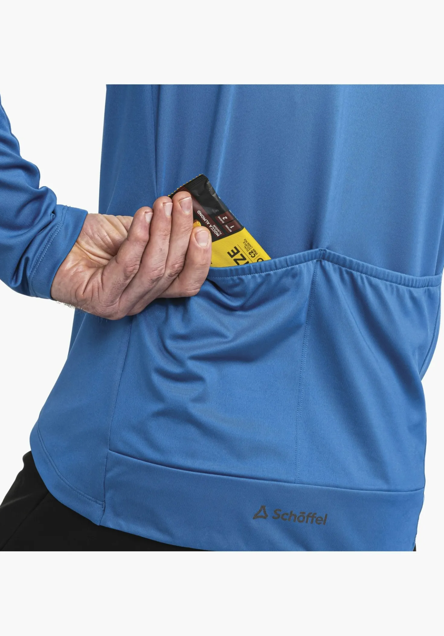 Radtrikot mit zweiteiliger Rückentasche