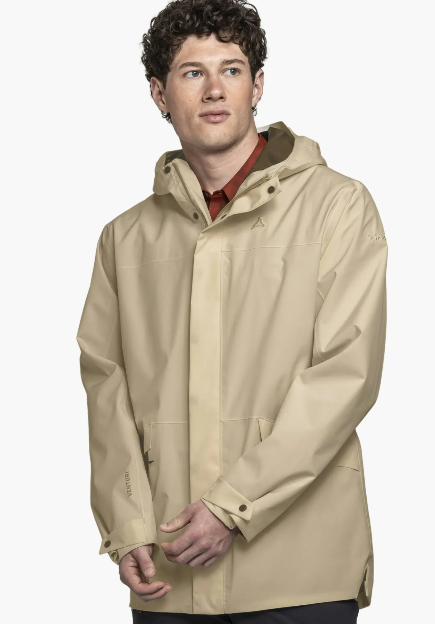 Recycelbare Regenjacke mit Stretch