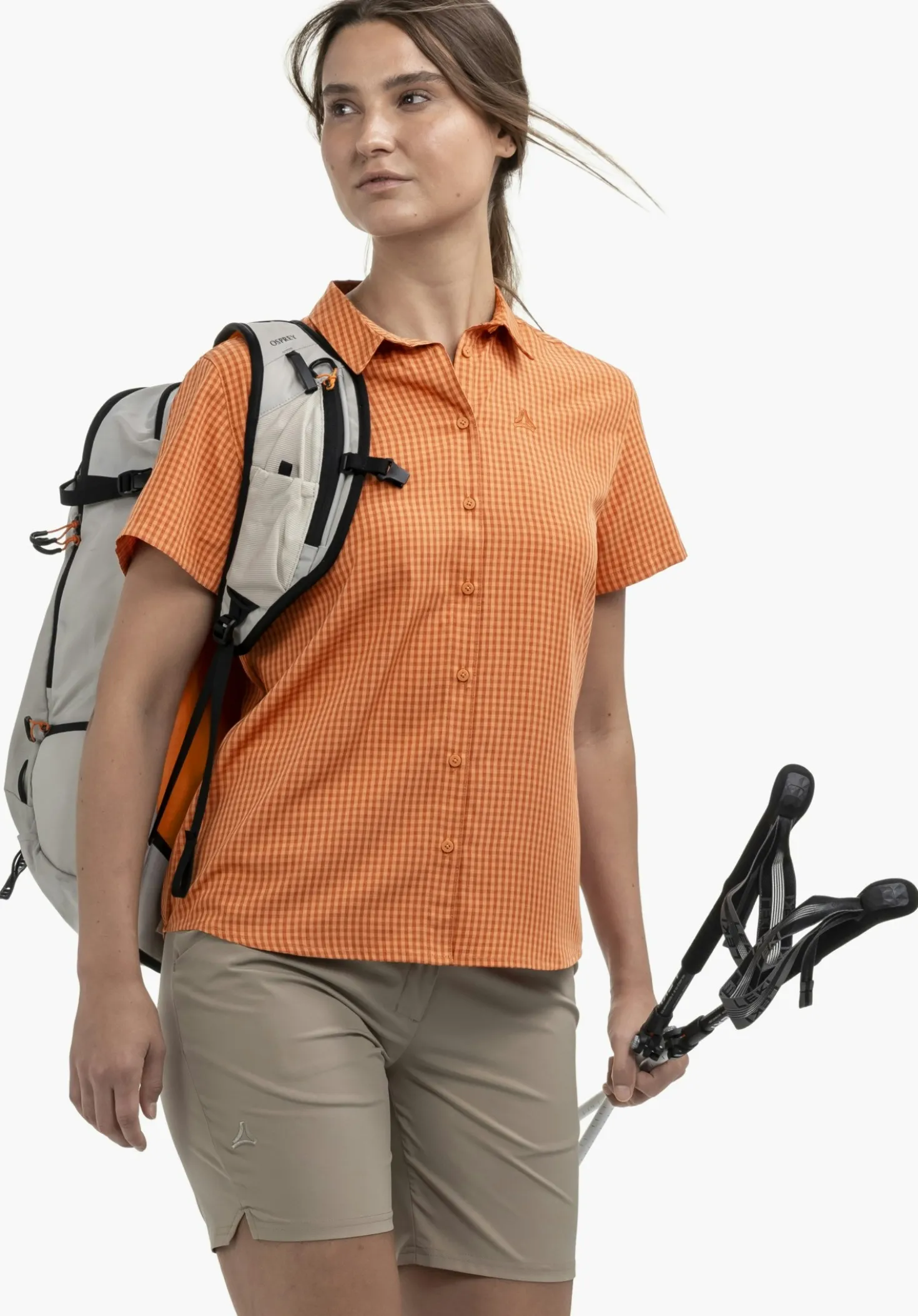 Schnell trocknende Kurzarm-Wanderbluse