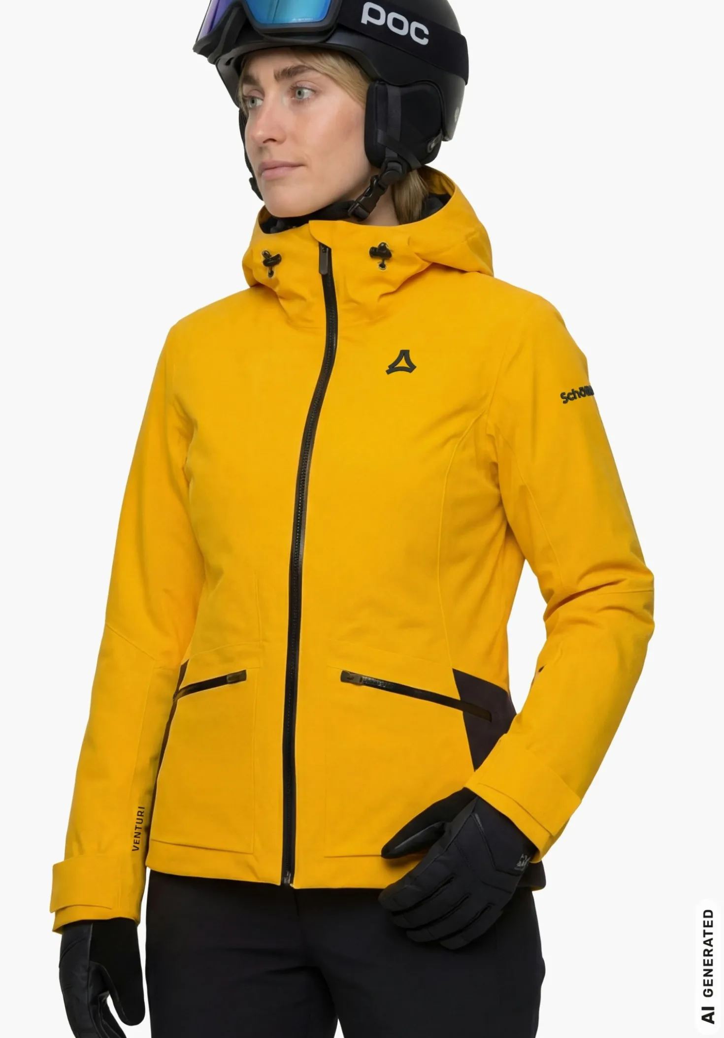 Sportlich-modern geschnittene Skijacke