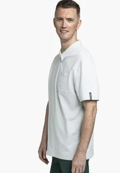 Stretch-Polo mit strukturiertem Gewebe