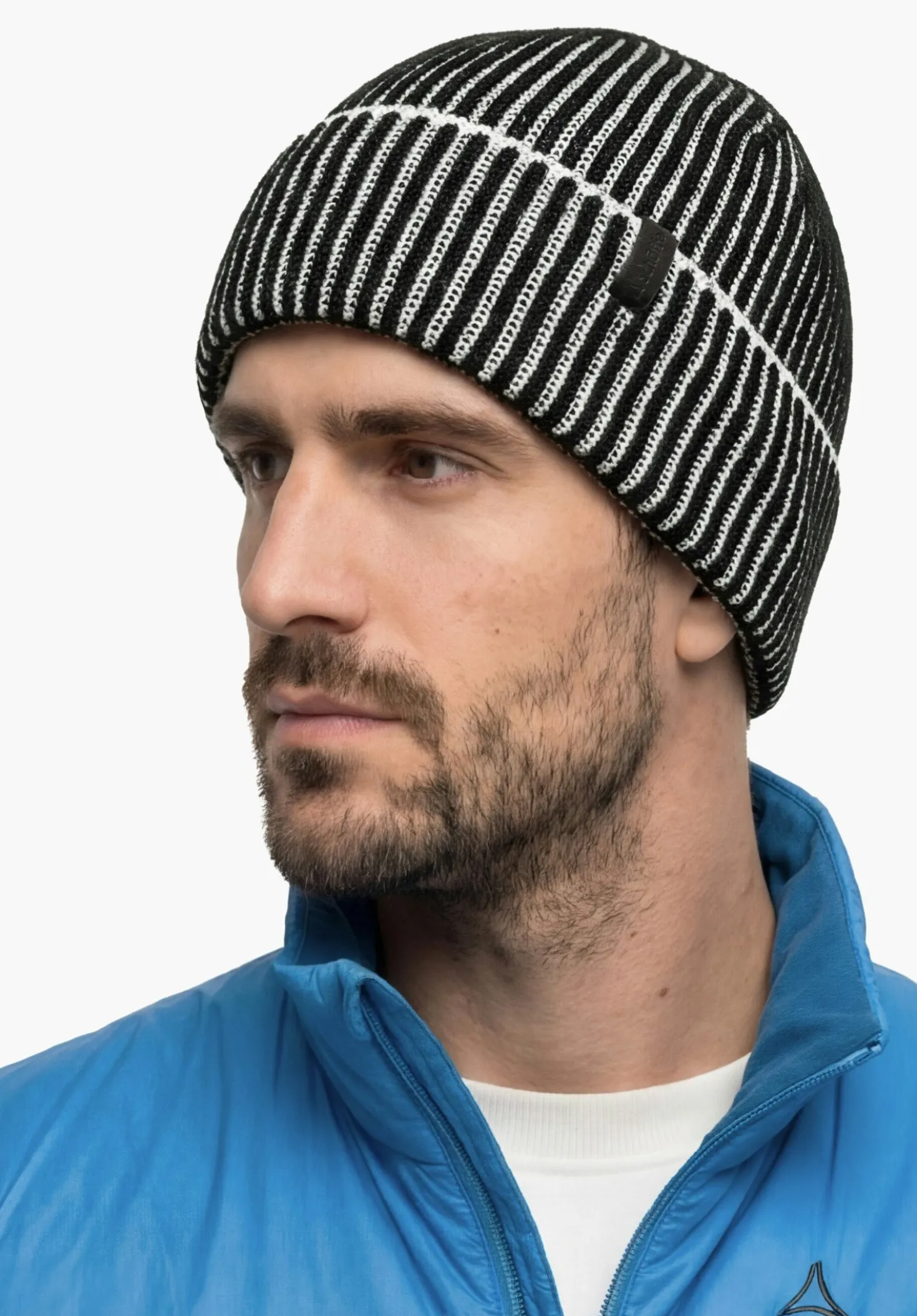 Strickmütze mit Fleece-Stirnband